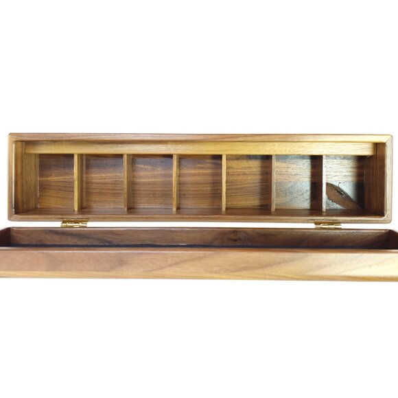 Harney & Sons Seven-Slot Wooden Tea Organizer Box - Picture 5 of 10
